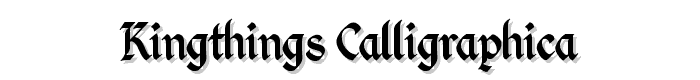 Kingthings Calligraphica font